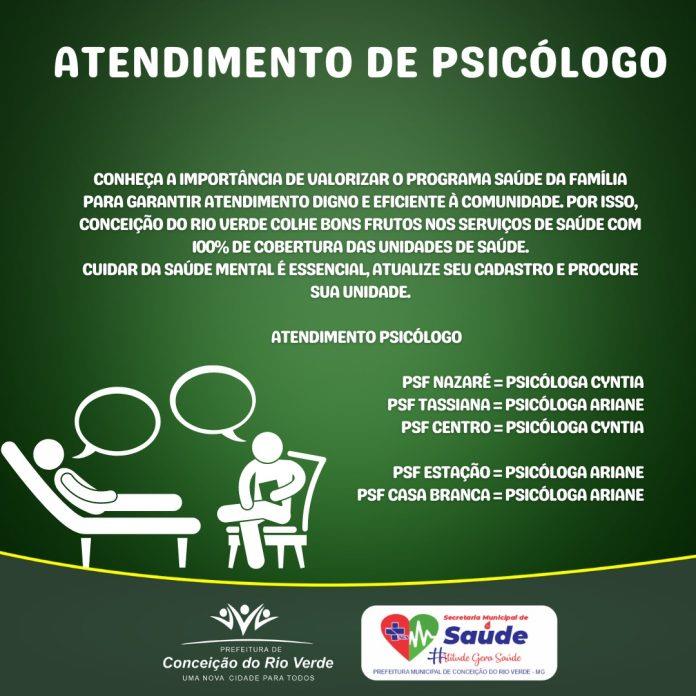 ATENDIMENTO PSICOLÓGICO NAS UNIDADES DE SAUDE DO MUNICIPIO