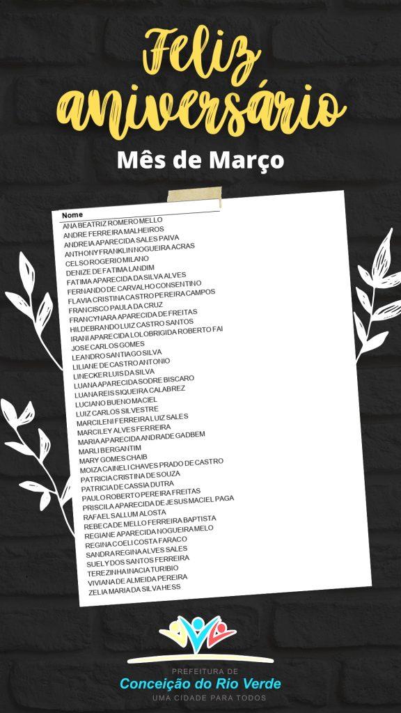 PREFEITURA PARABENIZA SERVIDORES DO MÊS DE MARÇO!