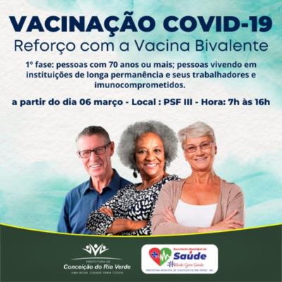 VACINAÇÃO COVID 19- REFORÇO COM A VACINA BIVALENTE