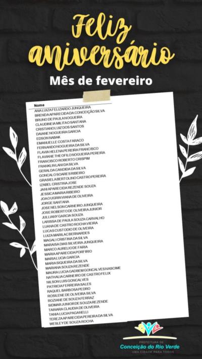 PREFEITURA PARABENIZA SERVIDORES DO MÊS DE FEVEREIRO!
