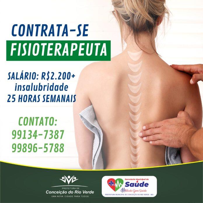 CONTRATA-SE PROFISSIONAIS DE FISIOTERAPIA