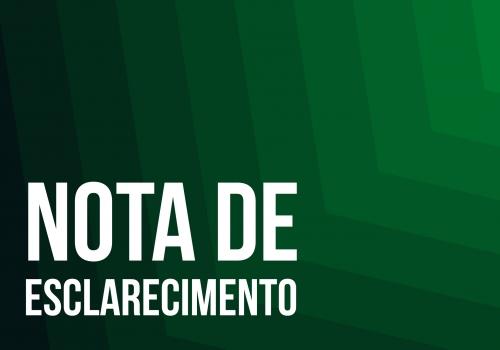 NOTA DE ESCLARECIMENTO