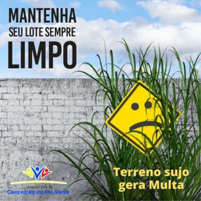 Prefeitura Intensifica Fiscalização de limpeza em lotes vagos e promete multa.