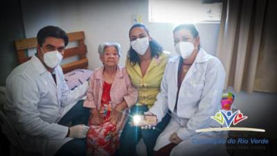 Secretaria de Saúde realiza ação de Pevenção contra o câncer bucal no Lar do Idoso