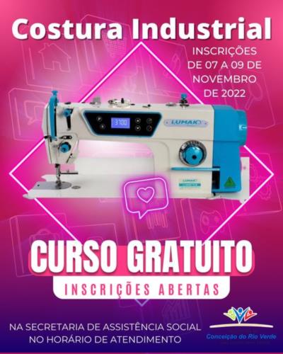 Prefeitura abre vagas para Qualificação no Curso de Costura Industrial gratuito